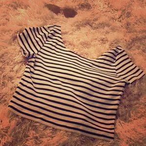 Striped crop top